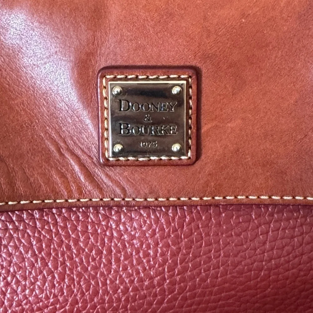 Dooney & Bourke Red Satchel with Gold Hardware